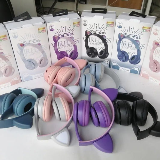 P47M Cat Ear Wireless Headphone