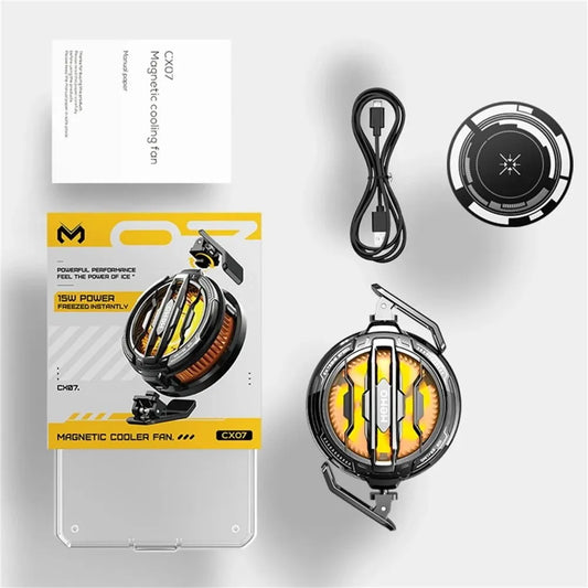 CX07 CX08 & CX15 Mobile Phone Cooler Magnetic Cooling Fan Case Radiator For PUBG Gaming Back Clip Cool Heat Sink For Smartphones