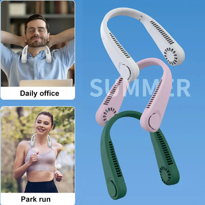 Portable Neck Fan – Hands-Free Rechargeable Cooling Fan