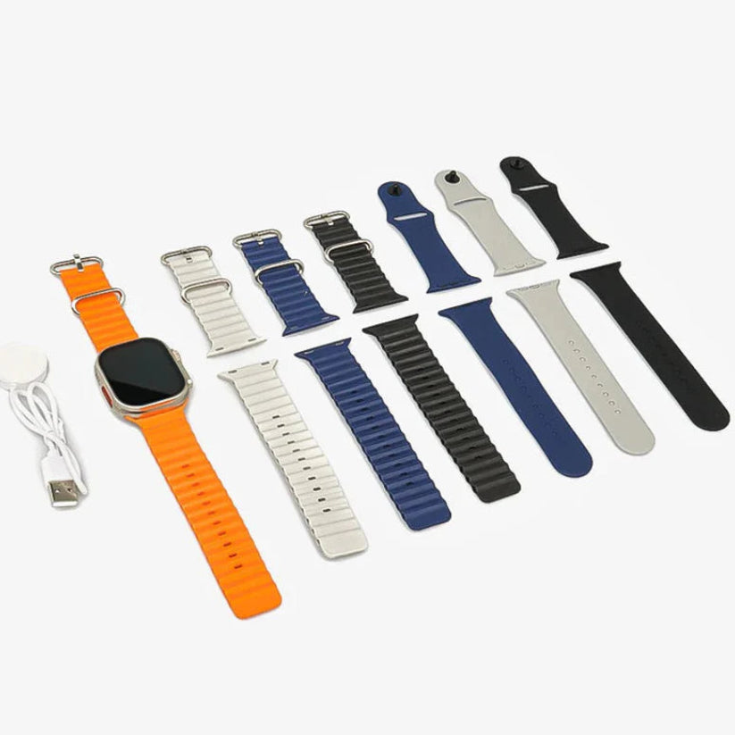 Ultra Smart Watch with Multiple Color Straps